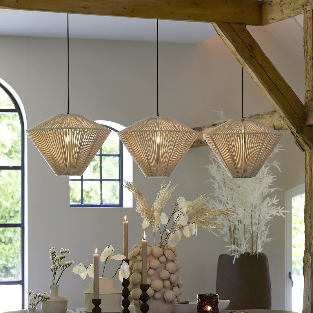 Light & Living Hanglamp Felida 3-Lichts Crème