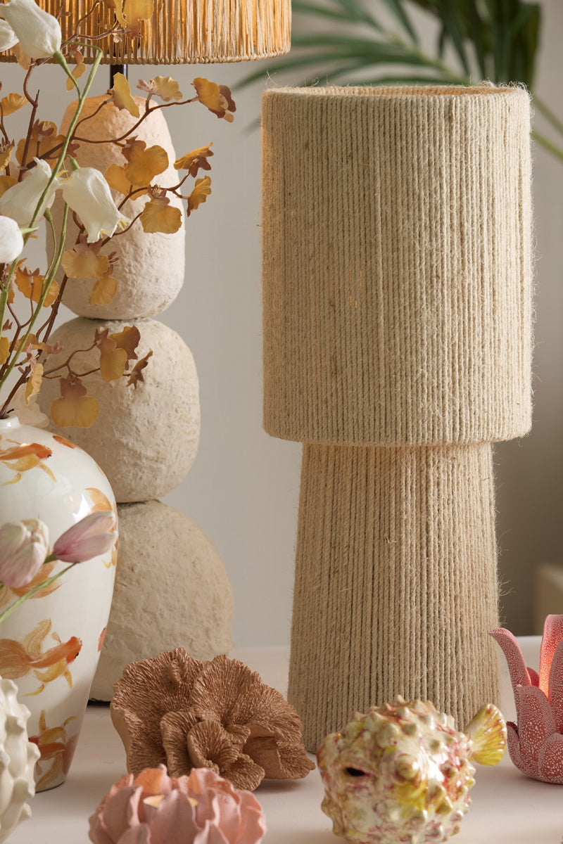 Light & Living Tafellamp Pitino Jute