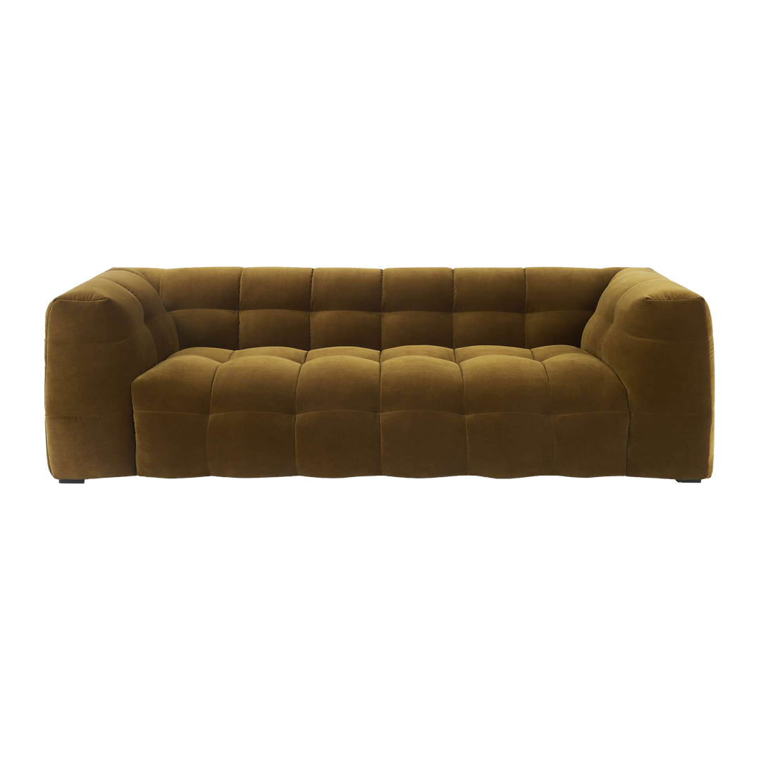 Velvet Bank 3-Zits – Ronde Luxe Designbank | Royal Linen
