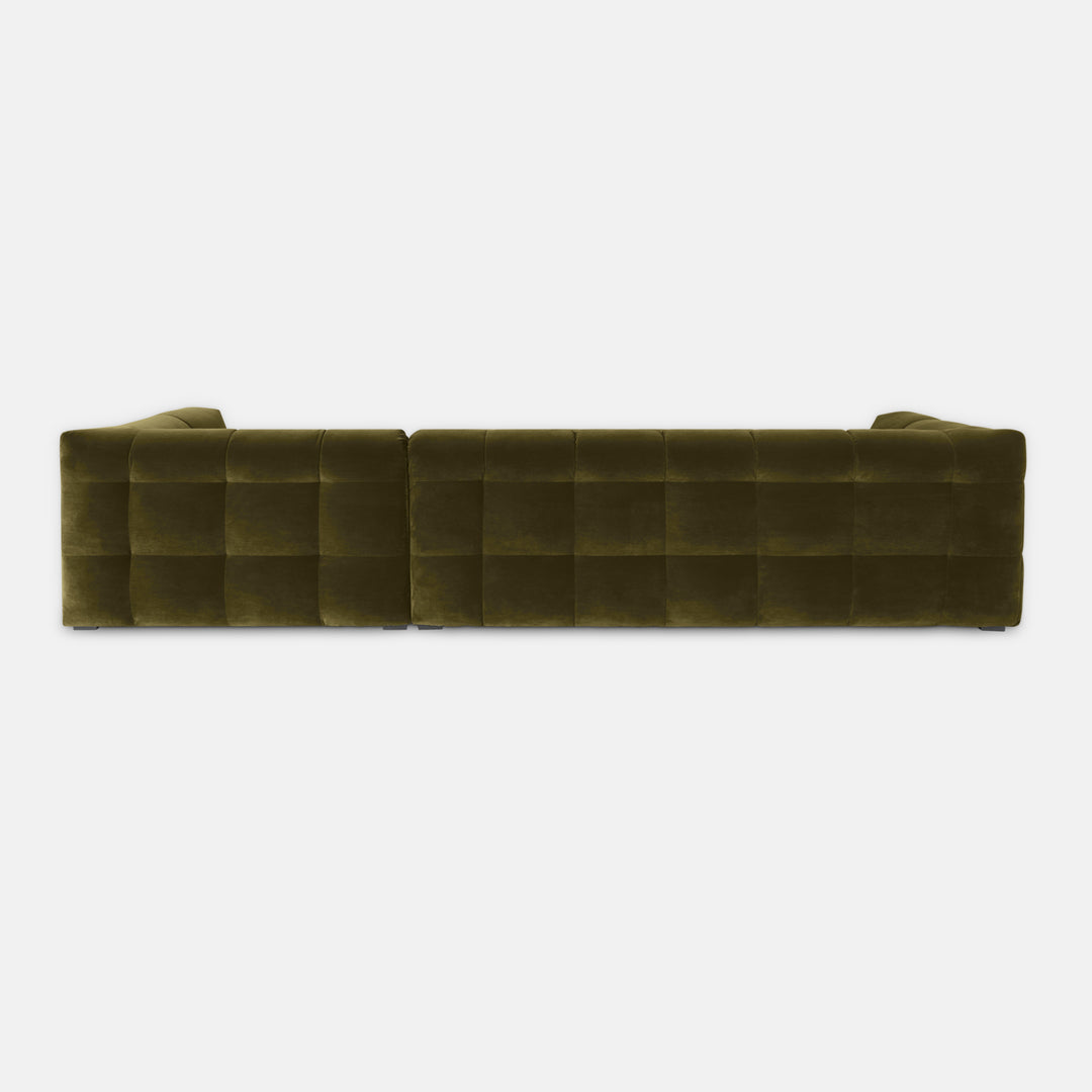 Bubbel Hoekbank Velvet – Luxe Organische Designbank Royal 162 forest