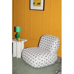 Ritz Lounge Chair Groen | Bold Monkey Loungestoel Grafisch Patroon