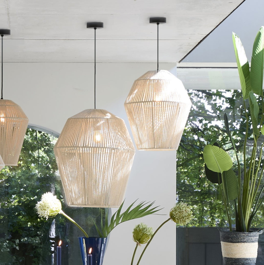 Light & Living Hanglamp Deya Crème