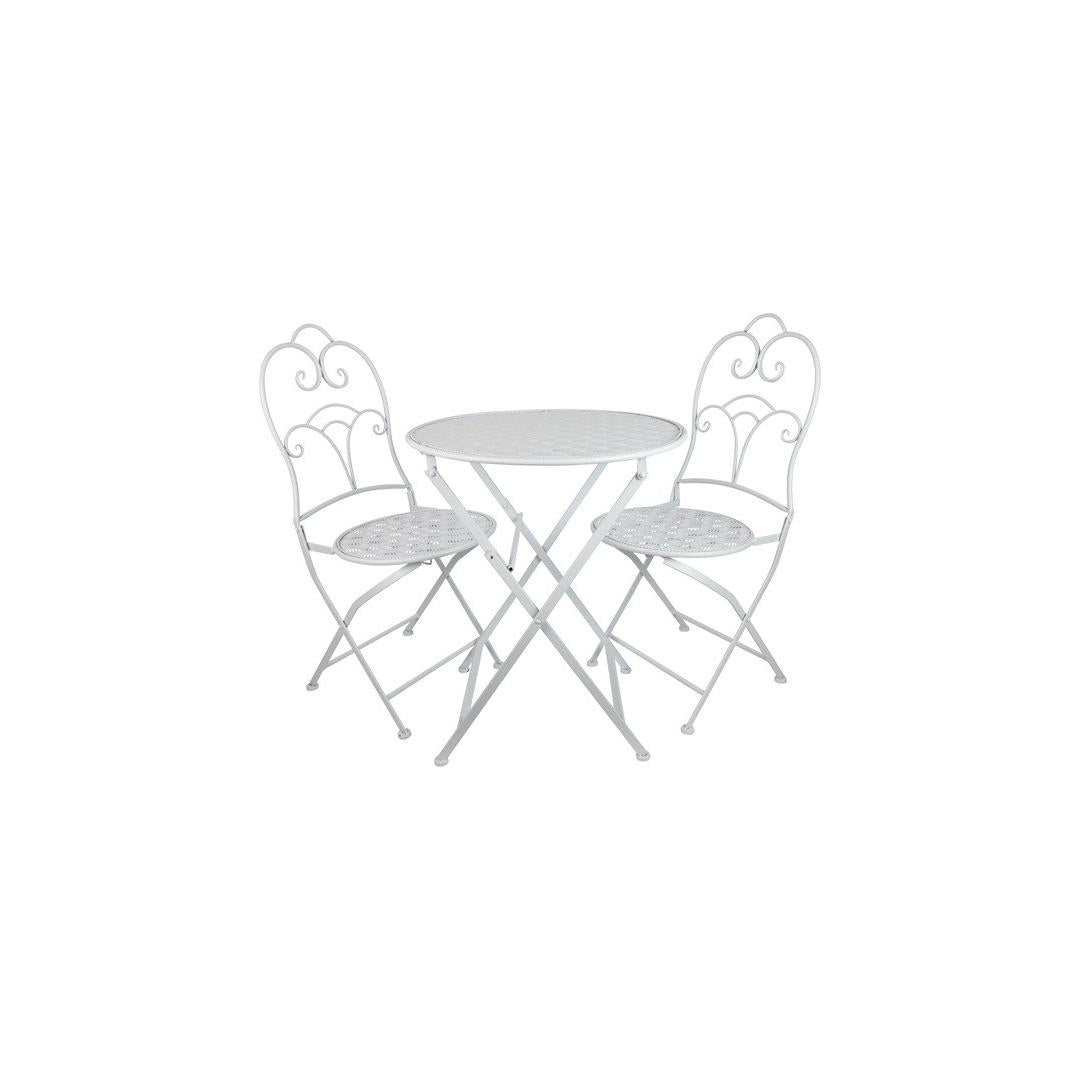 Franse Bistroset – Wit  (Tafel + 2 Stoelen)