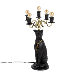 Proudly Crowned Panther Vloerlamp Zwart | Bold Monkey Kandelaar Lamp