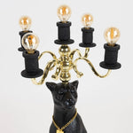 Proudly Crowned Panther Vloerlamp Zwart | Bold Monkey Kandelaar Lamp