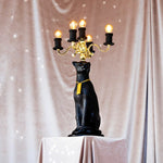 Proudly Crowned Panther Vloerlamp Zwart | Bold Monkey Kandelaar Lamp