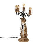Proudly Crowned Panther Vloerlamp Spotted | Bold Monkey Luipaard Kandelaar Lamp