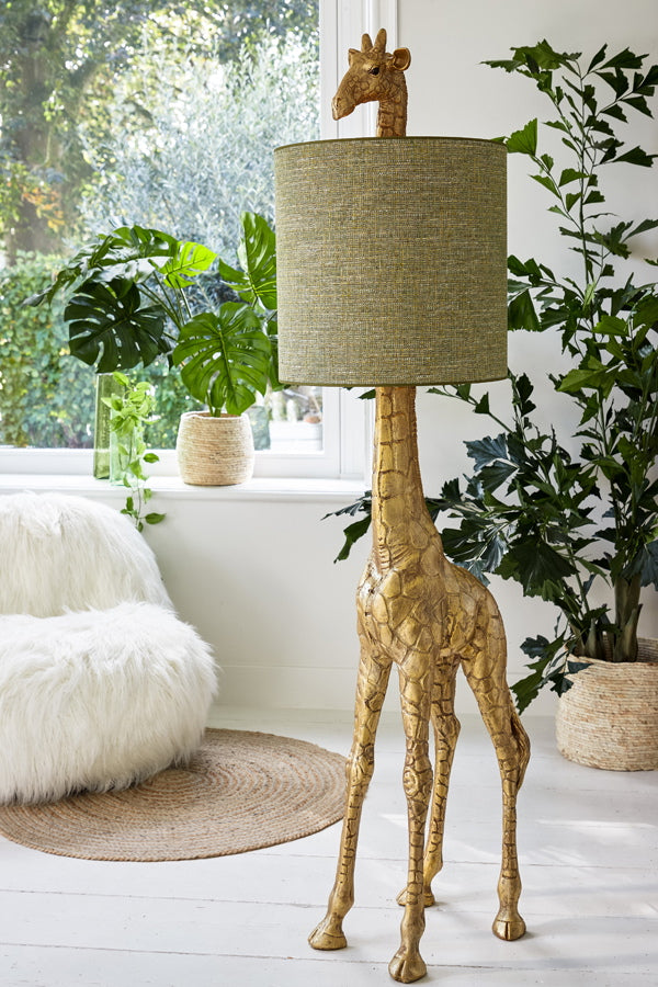 Light & Living Vloerlamp Giraffe Antiek Brons 184cm