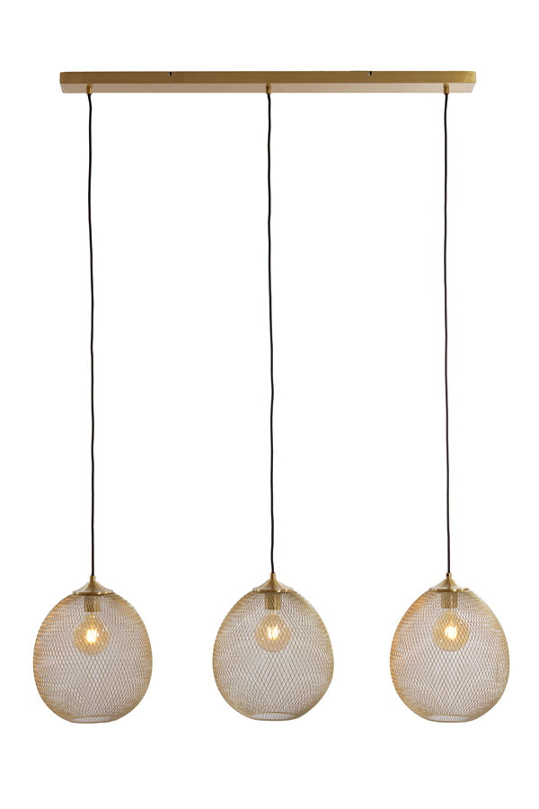 Light & Living Hanglamp Moroc 3-Lichts Goud 104cm
