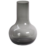 Seim Grey vaas – Mondgeblazen bol van grijs glas Ø25–28xH37–50 cm