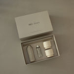 Geurstokje in stenen look met mokjes – Ash & Ivory cadeauset