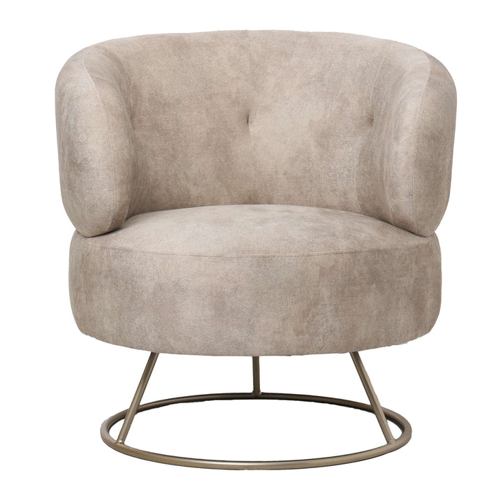 Carice Beige fauteuil infinity 2 beige gold base PTMD