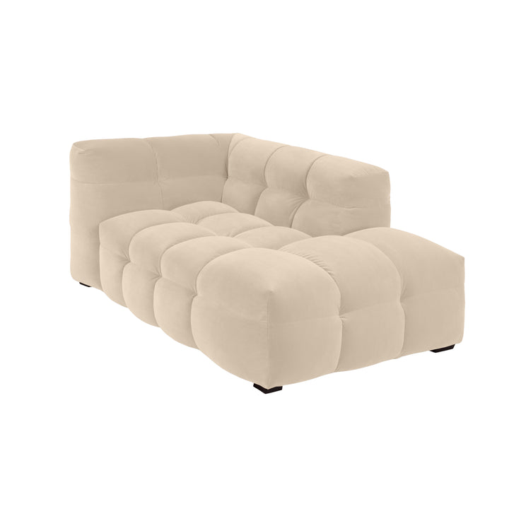 Velvet Chaise Longue – Luxe Ronde Design Ligbank | Royal Linen