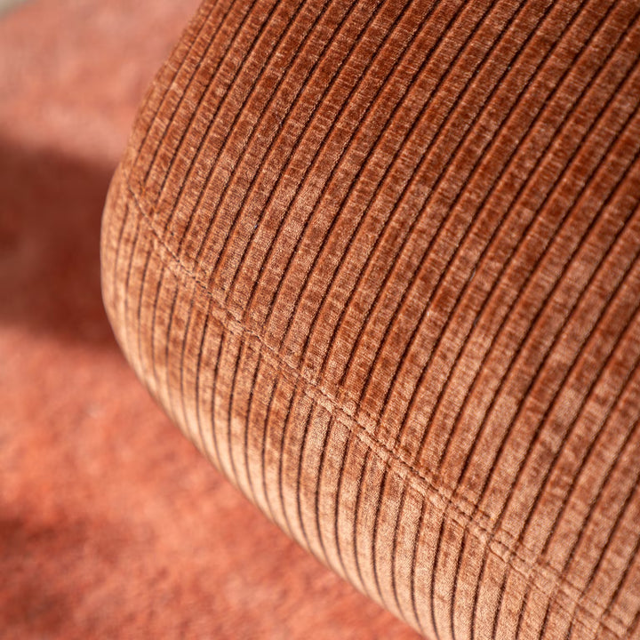 SEVN Organische Hoekbank Ceylon Lounge Rechts, kleur Rood