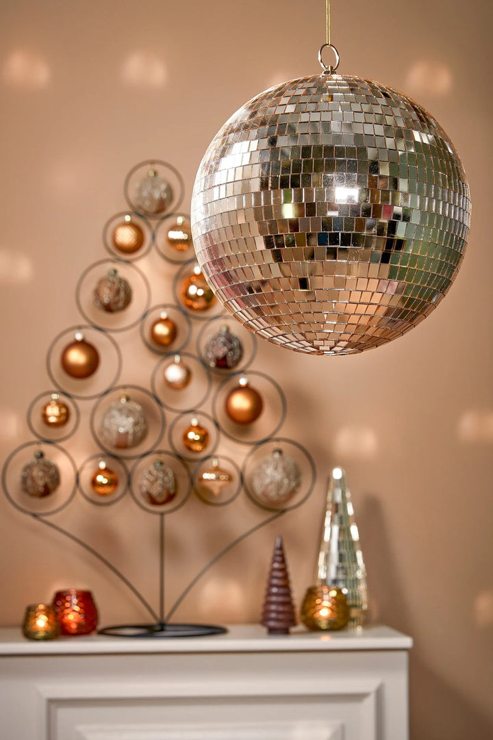 Mica Decorations Kerst Discobal - Ø25 cm - Champagne