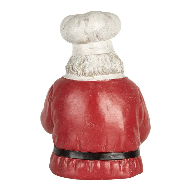 Clayre & Eef Decoratie Kerstman 25x25x35 cm Rood Kunststof