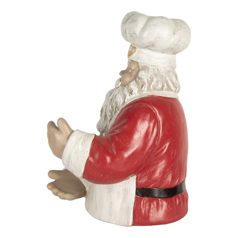 Clayre & Eef Decoratie Kerstman 25x25x35 cm Rood Kunststof