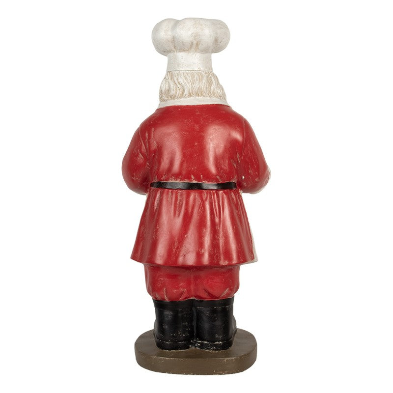 Clayre & Eef Kerstdecoratie Kerstman 40x39x81 cm Rood Kunststof