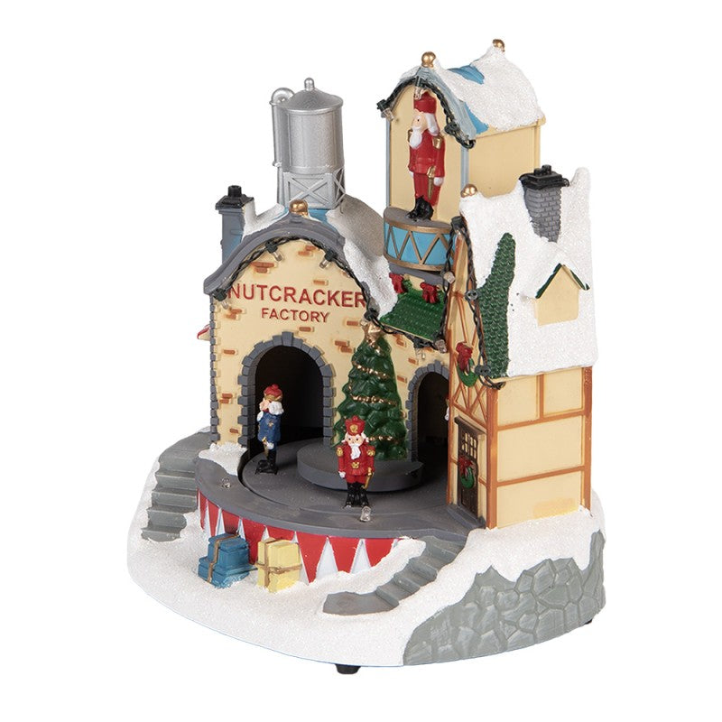 Clayre & Eef Kerstdecoratie met LED-verlichting en muziek Huis