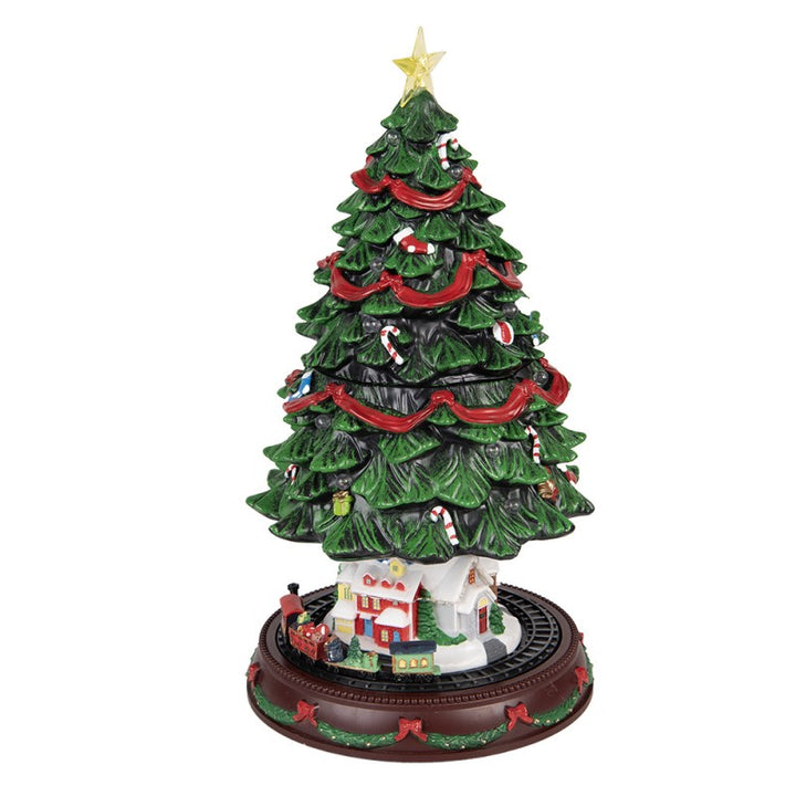 Clayre & Eef Kerstdecoratie met LED-verlichting en muziek Kerstboom