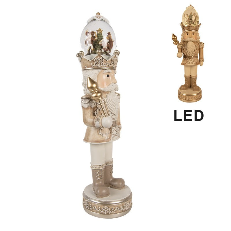 Clayre & Eef Kerstdecoratie met LED-verlichting en muziek Notenkraker