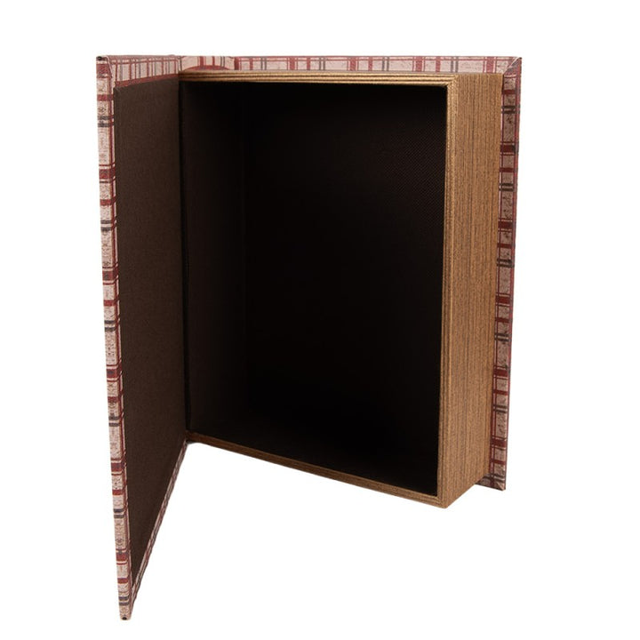 Clayre & Eef Kerst Opbergdoos Set van 3 Boeken 27/ 22 / 18 cm Bruin