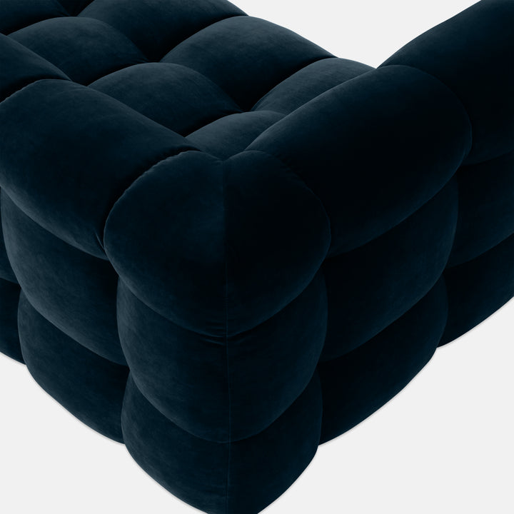 Bubbel Hoekbank Velvet – Luxe Organische Designbank Royal 56 petrol