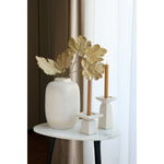 Artic Sparkle Gold vaas – Mondgeblazen gouden vaas met glinstereffect