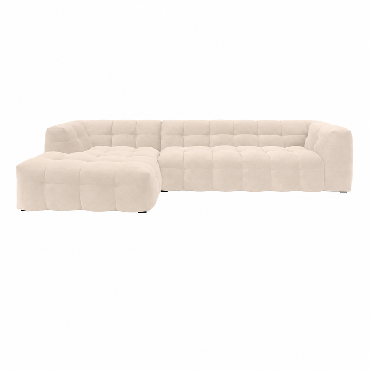 Bubbel Hoekbank Velvet – Luxe Organische Designbank Royal 110 linen