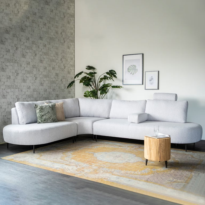 SEVN Hoekbank Danique kleur Lichtgrijs