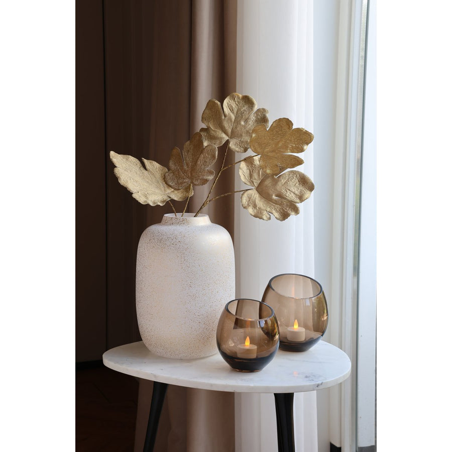 Artic Sparkle Gold vaas – Mondgeblazen gouden vaas met glinstereffect