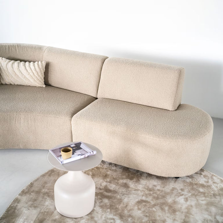 SEVN Organische Bank Denise Teddystof, kleur Beige