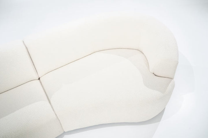 SEVN Hoekbank Denise Teddy, kleur Ivoor