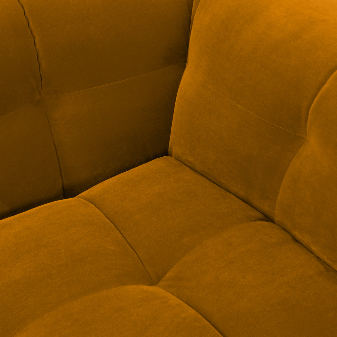 Velvet Bank 3-Zits – Ronde Luxe Designbank | Royal peach 120