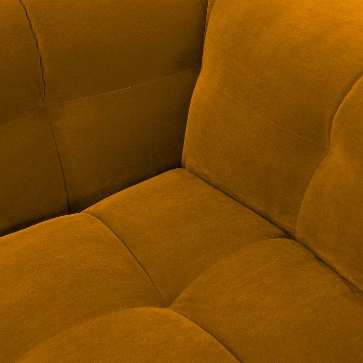 Velvet Bank 3-Zits – Ronde Luxe Designbank | Royal peach 120