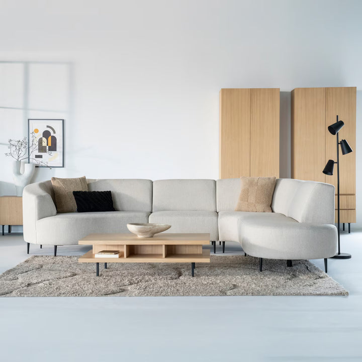 SEVN Hoekbank Diane Rechts, kleur Crème