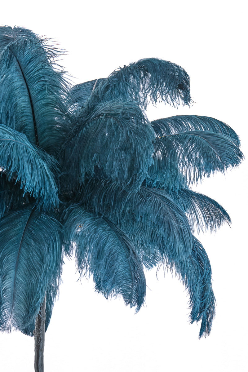 Light & Living Vloerlamp Feather Blauw