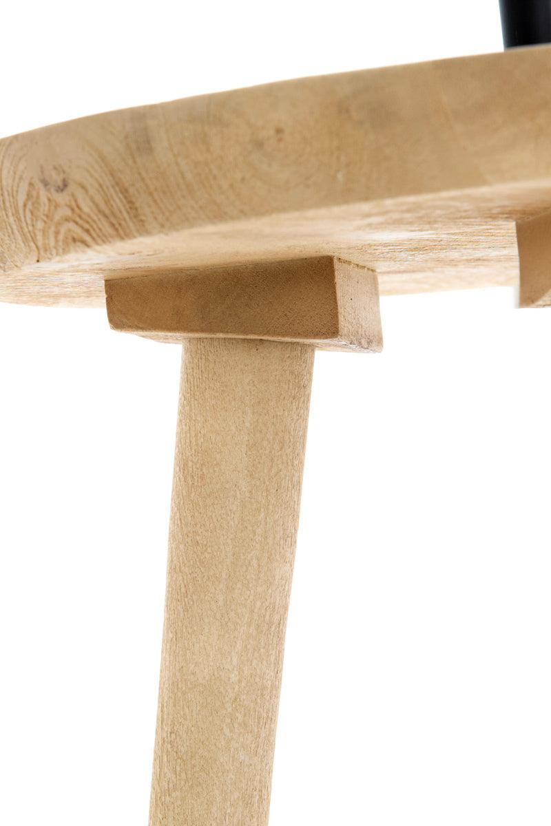 Light & Living Vloerlamp/Bijzettafel Tolfa Mangohout