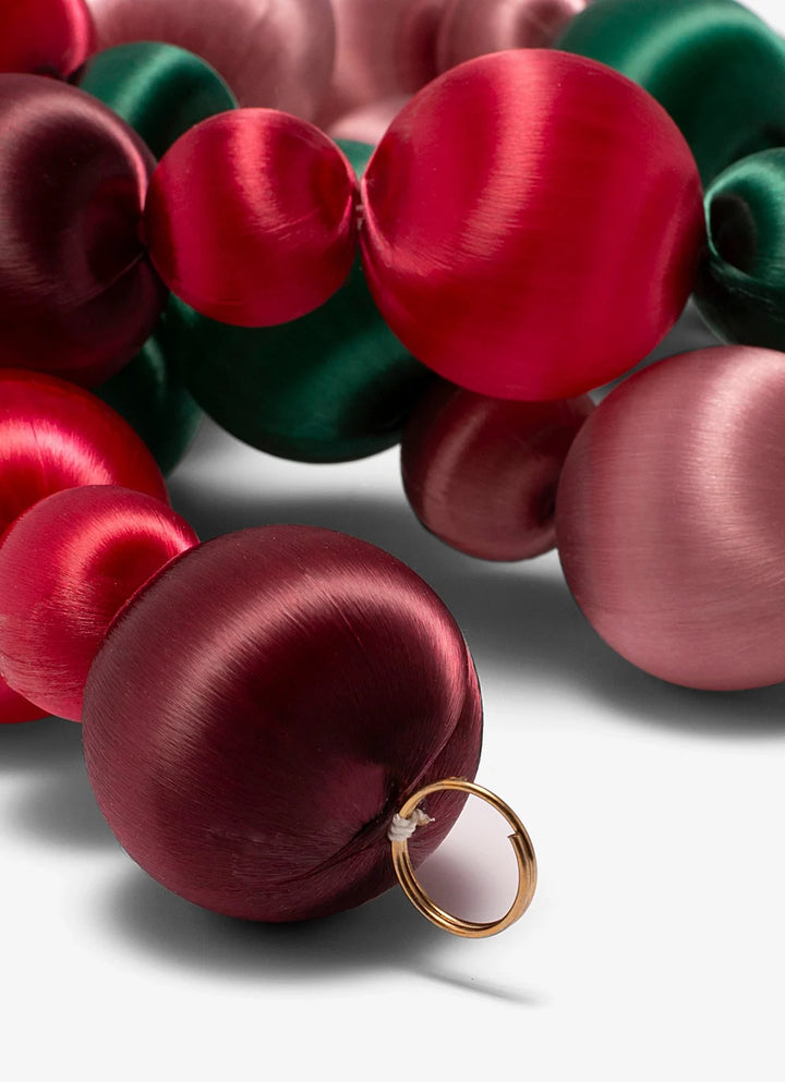 Vondels Garland dusty red/burgundy/pink/green kerstslinger