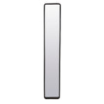 Langwerpige zwarte spiegel 120 x 20 cm – Dutchbone Blackbeam