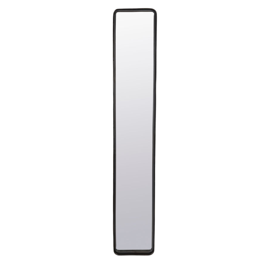 Langwerpige zwarte spiegel 120 x 20 cm – Dutchbone Blackbeam