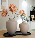 Tugela Matte Ivory vaas – Beige-witte glazen vaas Ø24–28xH29–36 cm