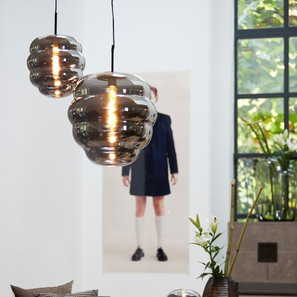 Light & Living Hanglamp Misty Smoke Glas Ø45cm