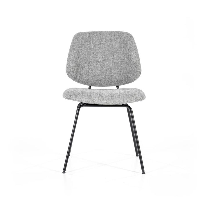 Stoel Lynn – stof & metaal grijs fletcher