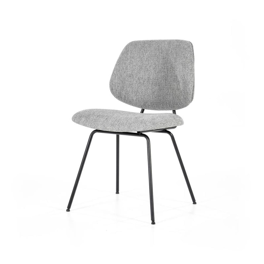 Stoel Lynn – stof & metaal grijs fletcher