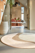 Brinker Organix rond vloerkleed Blush gestyled