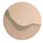 Brinker Organix rond wollen vloerkleed Khaki - volledig kleed