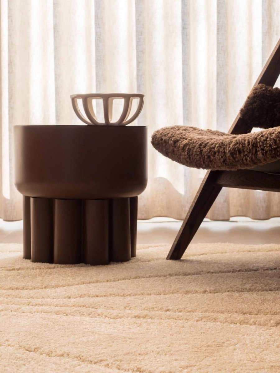 Brinker Daavi vloerkleed Ivory in een licht interieur