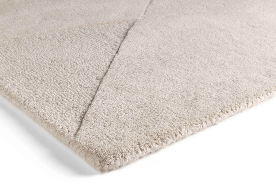 Brinker Fusion wollen vloerkleed Beige in een interieur