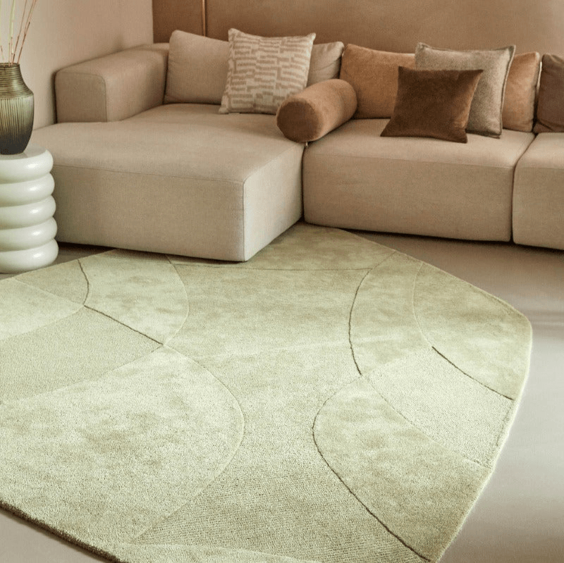 Detail van het Brinker Fusion Stone vloerkleed Hunter